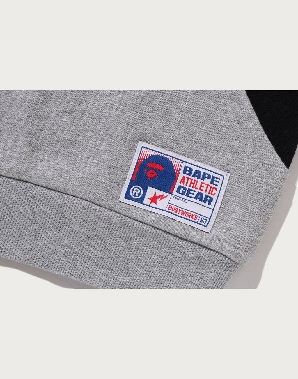 BAPE RELAXED FIT HALF ZIP SWEATSHIRT KIDS