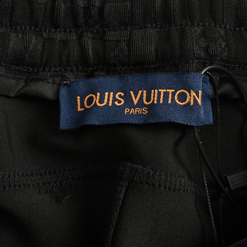 Louis Vuitton LV Logo Damier Pocket Zip Jogger Pants Black